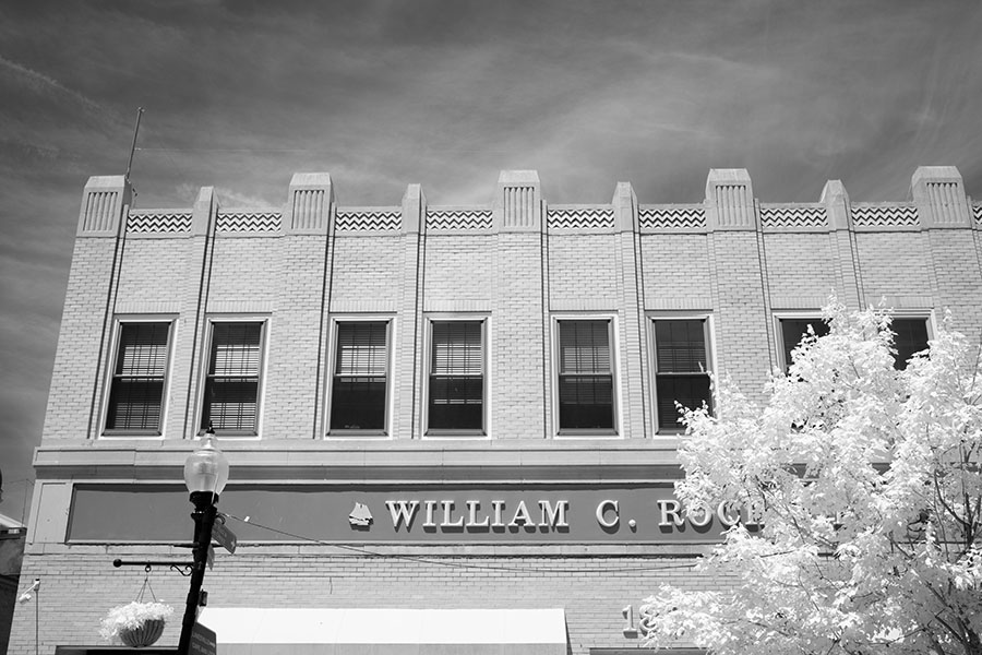 Infrared Photo of New England House in Downtown Gloucester.